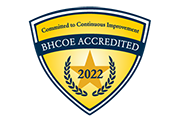 A BHCOE Accredited badge